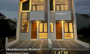 Rumah Skandinavian dalam Cluster dekat Tol Brigift