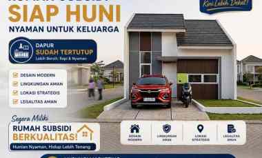 Rumah Subsidi di Bogor Barat Dapur sudah Tertutup