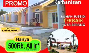 rumah subsidi murah 500rb all in di serang kota