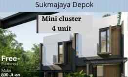 Mini Cluster 2 Lantai Murah Full Furnished Sukmajaya Depok