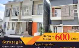 Rumah 2 Lt Murah Blue Saphire Residence Pinggir Jalan dekat Kampus Dau