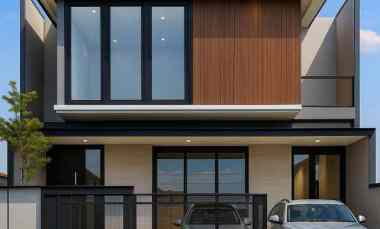 rumah sutorejo utara new mewah carport 2 row 3 mobil