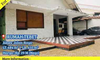 Dijual Rumah Tebet Barat dekat Taman Eco Park Strategis Jalan Raya