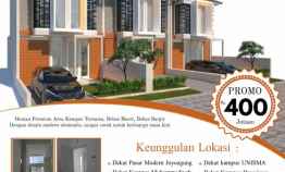 Promo Rumah Murah Kawasan Kampus 400 Jutaan Joyo Agung Kota Malang