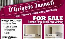 Promo Rumah Murah Ready Stok di Griyeda Jannati dekat Poltekom Malang
