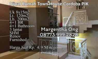 rumah town house cordoba pik furnished