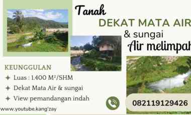 sawah dekat mata air sungai subang jawa barat