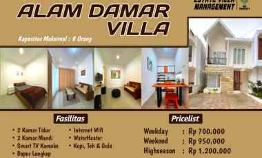 sewa vila kota wisata batu mulai 700 ribu malam