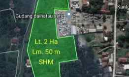 Dijual Tanah 2 Hektar Setu Bekasi