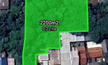 tanah 2200 m2 kota bekasi