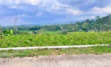 tanah 4121m view hamparan sawah karanganyar