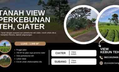 Tanah dekat Perkebunan Teh Ciater, Subang