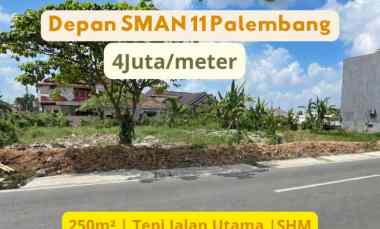 tanah depan sman 11 palembang