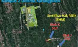 Tanah Kavling 500 meter ke Kampus 2 Unisma Karangploso