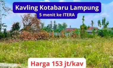 tanah dijual dekat kampus itera murah