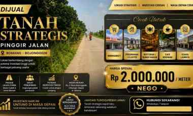 tanah dijual di jalan bomang bojonggede