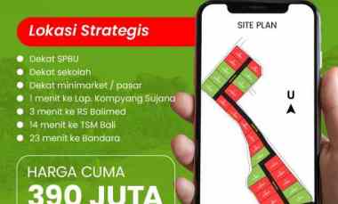 tanah dijual jl gunung agung denpasar bali