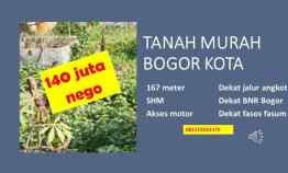 Tanah Murah di Bogor Kota dekat Jungle Bogor Nirwana Residence