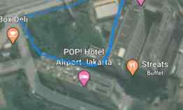 Tanah di jl Bandara Soekarno Hatta Cocok untuk Hotel