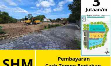 tanah kaveling shm pekarangan area jalan damai