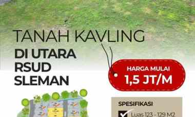 tanah kavling mulai 1 5 juta m2 di utara rsud sleman