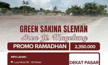 tanah kavling mulai 200 jutaan dekat pasar sleman