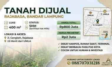 Tanah Kavling Rajabasa Bandar Lampung