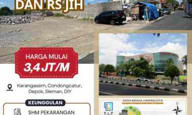 tanah kavling shmp dekat pakuwon mall jogja dan rs jih