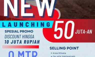 tanah kavling singosari pinggir jalan aspal