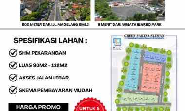tanah kavling strategis area jalan magelang km12