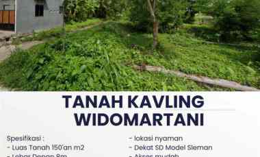 tanah kavling widomartani dekat std maguwoharjo