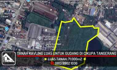 tanah luas di jl raya serang dukuh cikupa tangerang