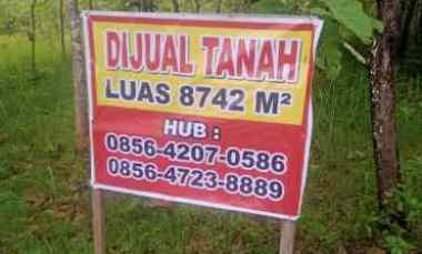 tanah luas pinggir jalan utama