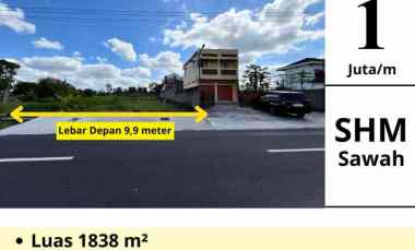tanah mangku jalan raya di kalasan cocok untuk usaha