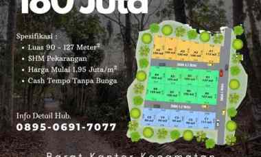 tanah murah 180 juta di barat kantor kecamatan turi