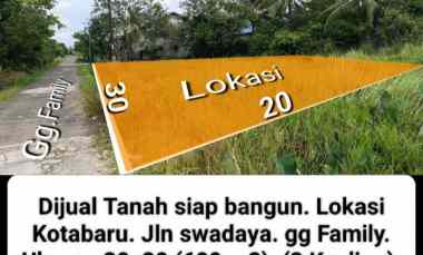 tanah murah 3 kavling kotabaru ujung 390 jt nego