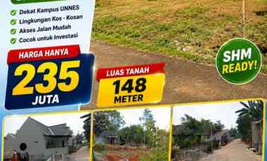 Tanah Murah Siap Bangun dekat Kampus Unnes Shm Ready