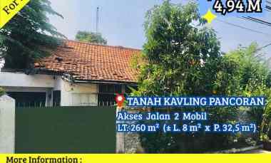 Tanah Dijual di Pancoran Timur
