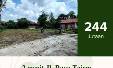 tanah pekarangan 240 jutaan dekat jalan tajem