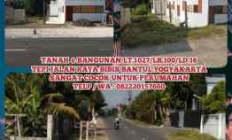 Dijual Tanah dan Bangunan Pinggir Jalan Raya Bibis Bantul Yogyakarta