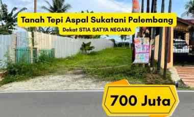 tanah pinggir jalan sako jl sukatani 1 shm