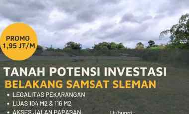 tanah potensi investasi belakang samsat sleman