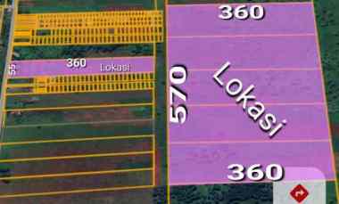 tanah serdam lapis 2 ukuran 570x360 harga 170 rb meter