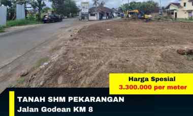 tanah shm pekarangan murah jl godean km 8 sleman