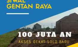 Kavling Baki Sukoharjo dekat Solobaru