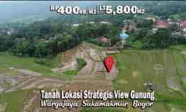 Dijual Tanah Lokasi Strategis View Gunung Wargajaya Sukamakmur Bogor