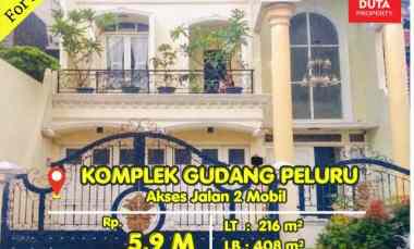 Dijual Cepat Rumah Komplek Gudang Peluru Tebet Strategis Jalan 2 Mobil