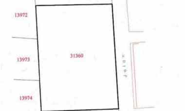 tanah view sawah di kasongan cocok untuk villa