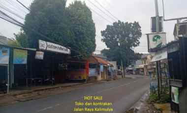 Toko dan Kontrakan Pinggir Jalan Raya Kalimulya Depok