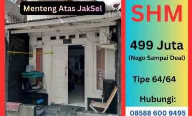 turun harga termurah shm menteng atas 400 jutaan nego